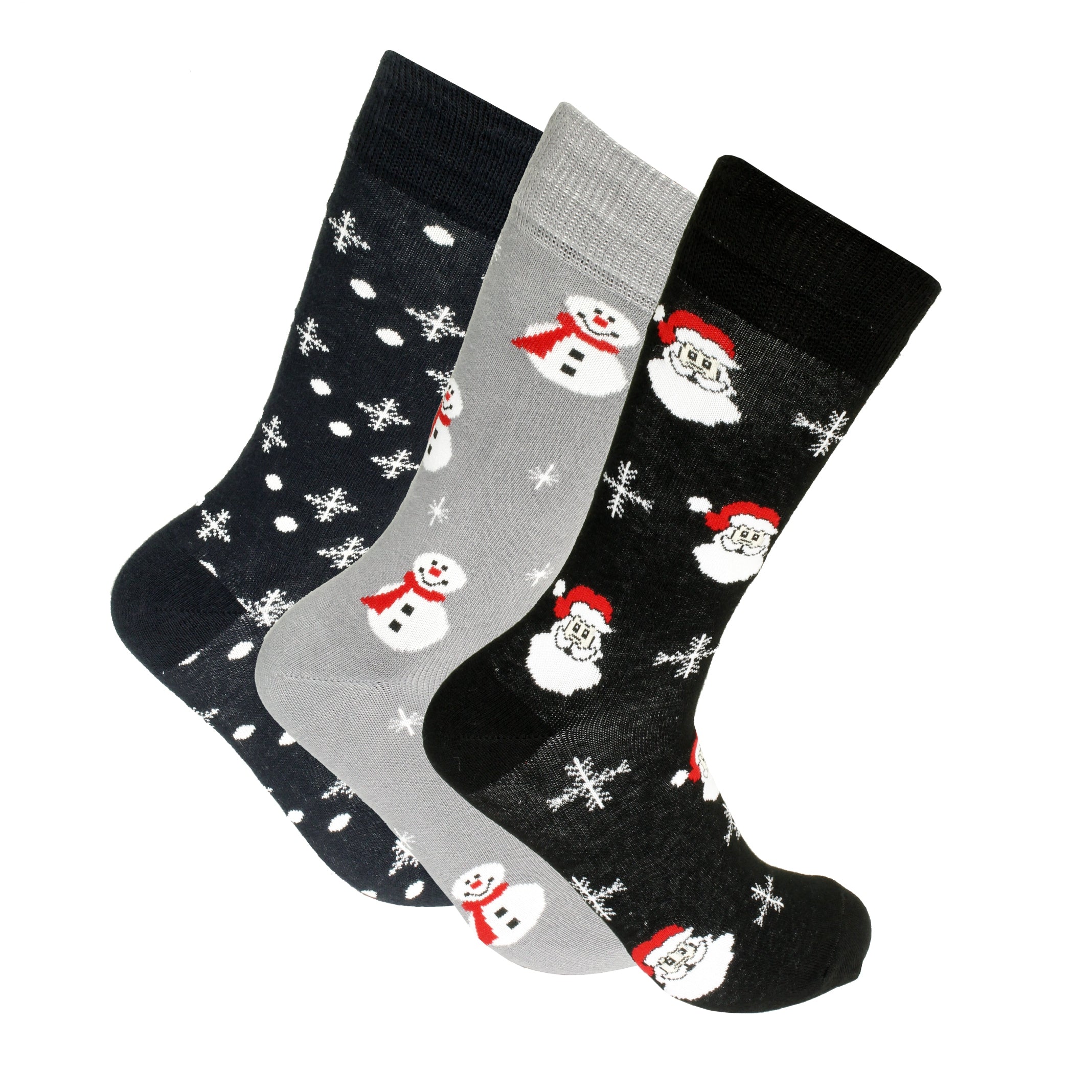Xact Mens Christmas Xmas Socks Gift Box - UK 7-11 (3-Pack)-2
