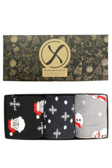 Xact Mens Christmas Xmas Socks Gift Box - UK 7-11 (3-Pack)-3