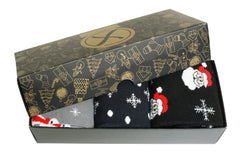 Xact Mens Christmas Xmas Socks Gift Box - UK 7-11 (3-Pack)-4