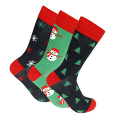 Xact Mens Christmas Xmas Socks Gift Box - UK 7-11 (3-Pack)-2