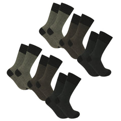 Xact Men's Bamboo Socks, 6 Pairs, Super Soft and Breathable, Antibacterial, Odour-Resistant in Gift Box (UK 7-11)-Main Image