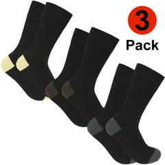 Xact Men's Bamboo Socks, 3 Pairs, Super Soft and Breathable, Antibacterial, Odour-Resistant in Gift Box (UK 7-11)-2