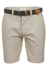 Xact Mens Oxford Chino Shorts with Belt-Main Image