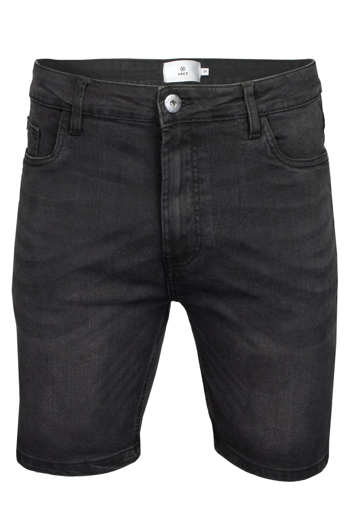 Xact Men's Stretch 10oz Denim Shorts, Regular Fit, 5-Pocket Western with Zip Fly-Main Image