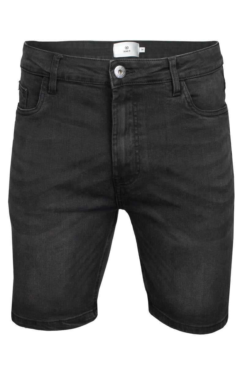 Xact Men's Stretch 10oz Denim Shorts, Regular Fit, 5-Pocket Western with Zip Fly-Main Image