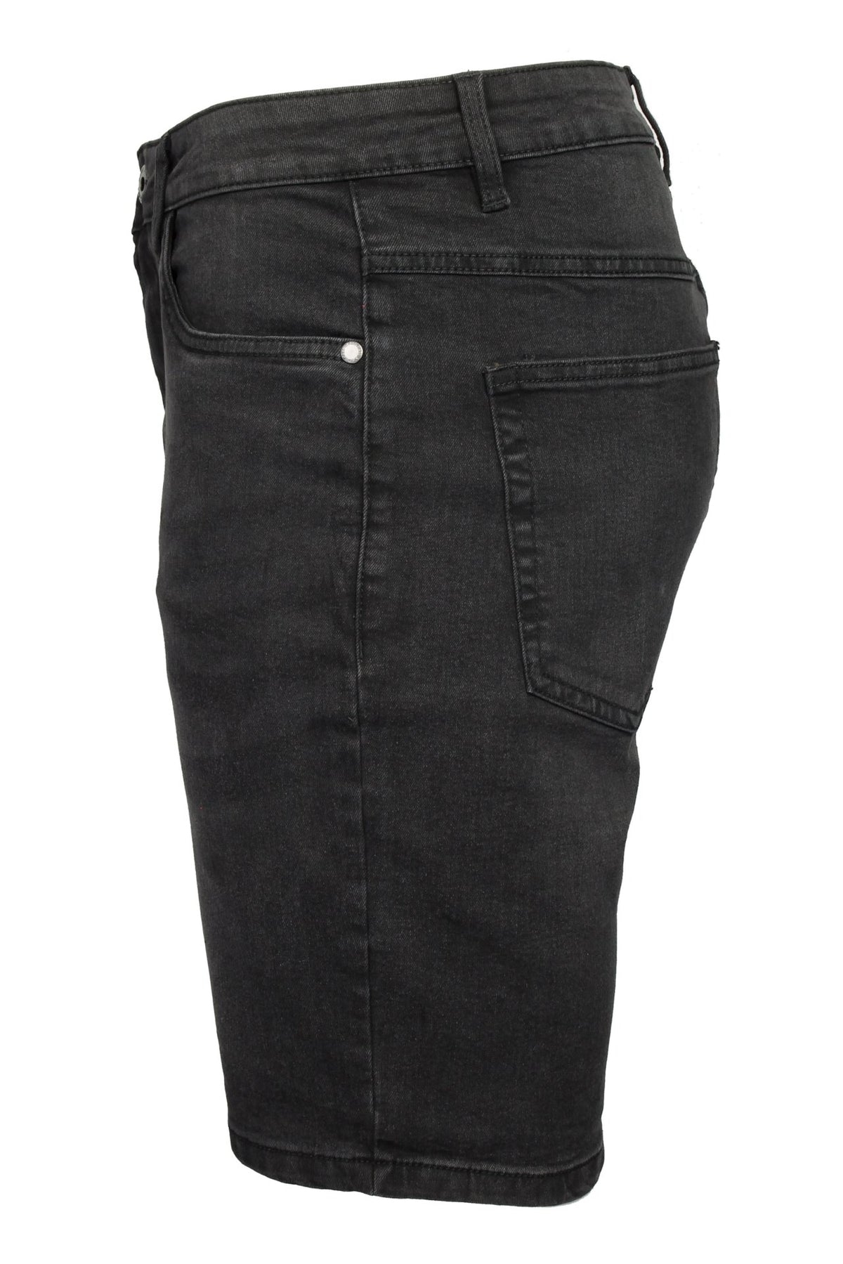 Xact Men's Stretch 10oz Denim Shorts, Regular Fit, 5-Pocket Western with Zip Fly-2
