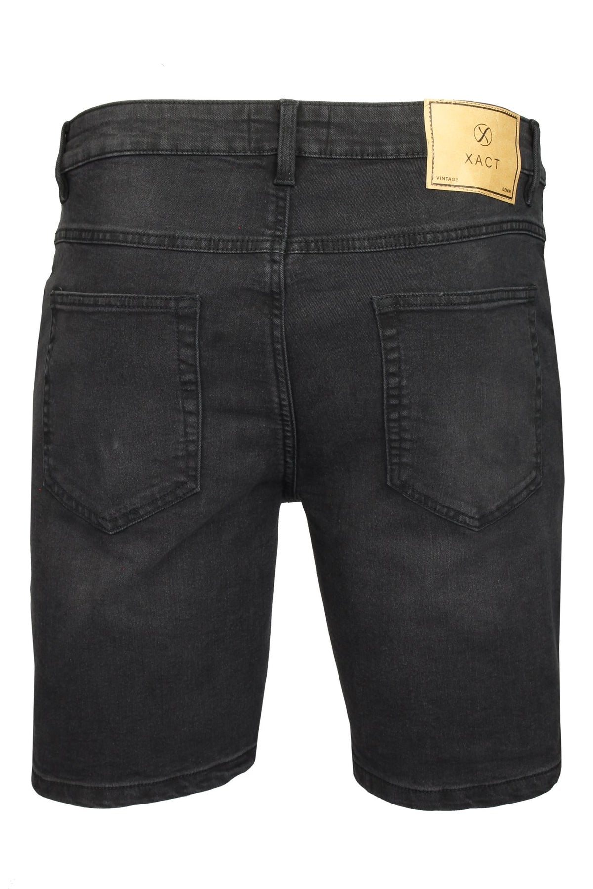 Xact Men's Stretch 10oz Denim Shorts, Regular Fit, 5-Pocket Western with Zip Fly-3