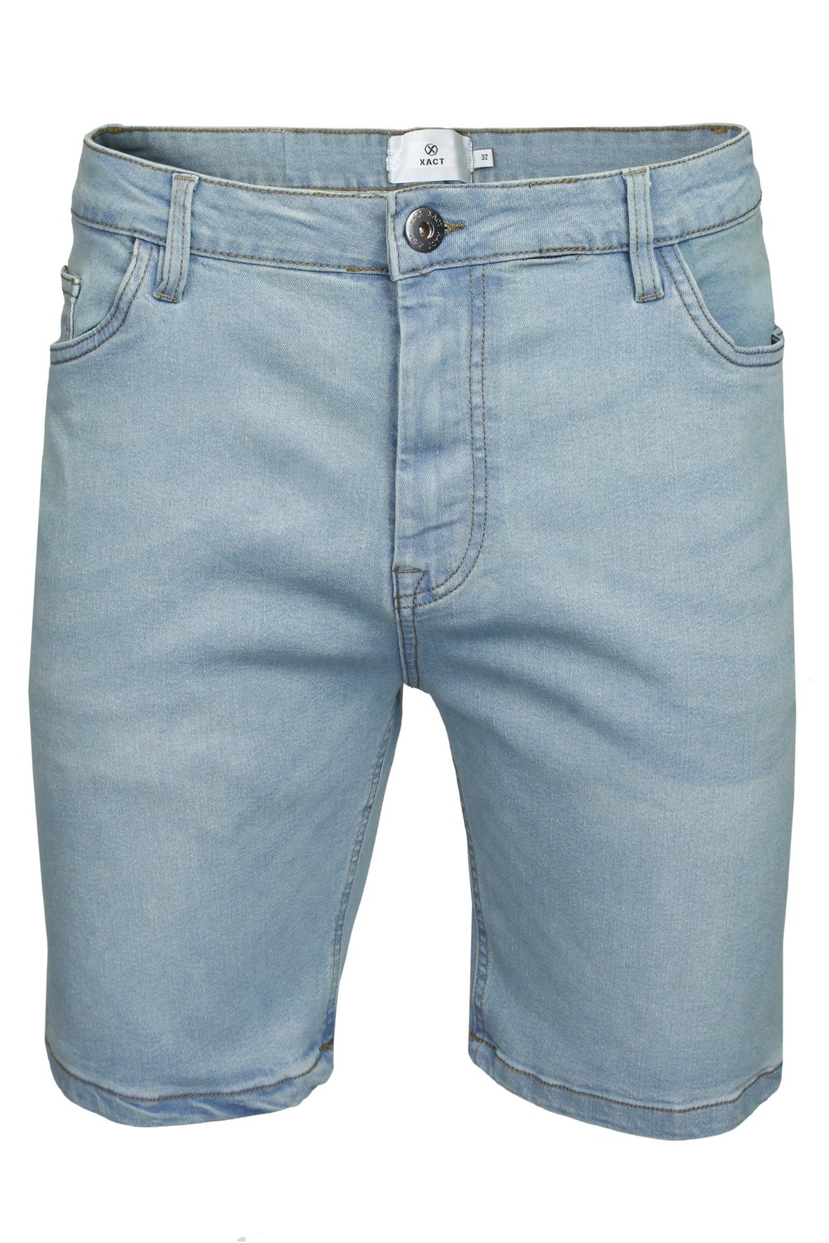 Xact Men's Stretch 10oz Denim Shorts, Regular Fit, 5-Pocket Western with Zip Fly-Main Image