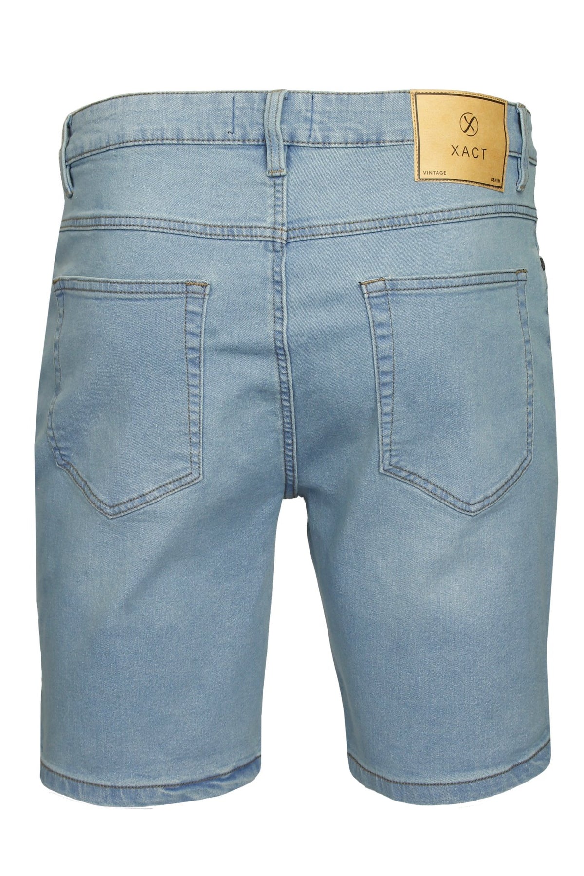 Xact Men's Stretch 10oz Denim Shorts, Regular Fit, 5-Pocket Western with Zip Fly-3