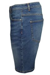 Xact Men's Stretch 10oz Denim Shorts, Regular Fit, 5-Pocket Western with Zip Fly-2