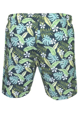 Xact Men's Hawaiian Swim Board Surfing Shorts, Zip Pockets, Mesh Brief Lining, Quick Dry-3