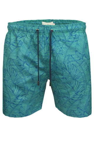 Xact Men's Hawaiian Swim Board Surfing Shorts, Zip Pockets, Mesh Brief Lining, Quick Dry-Main Image