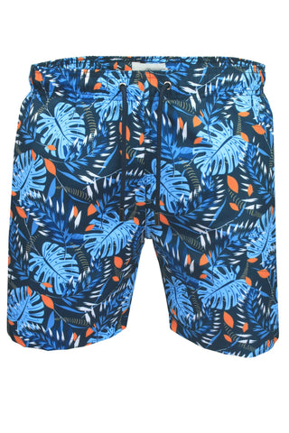 Xact Men's Hawaiian Swim Board Surfing Shorts, Zip Pockets, Mesh Brief Lining, Quick Dry-Main Image