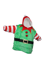 Xact Christmas Kids/ Childrens Boys/ Girls Hoodie Winter Wearable Blanket - Sherpa Fleece Lined Hood & Body-Main Image