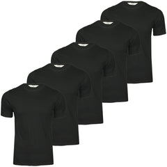 Xact Mens 5-Pack Plain Crew Neck Cotton T-Shirts-Main Image