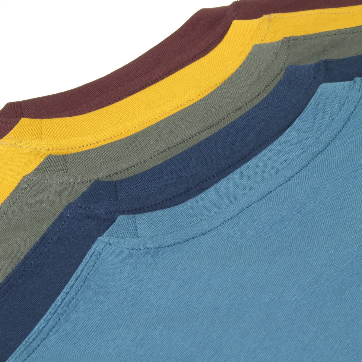 Xact Mens 5-Pack Plain Crew Neck Cotton T-Shirts-3