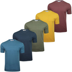 Xact Mens 5-Pack Plain Crew Neck Cotton T-Shirts-Main Image
