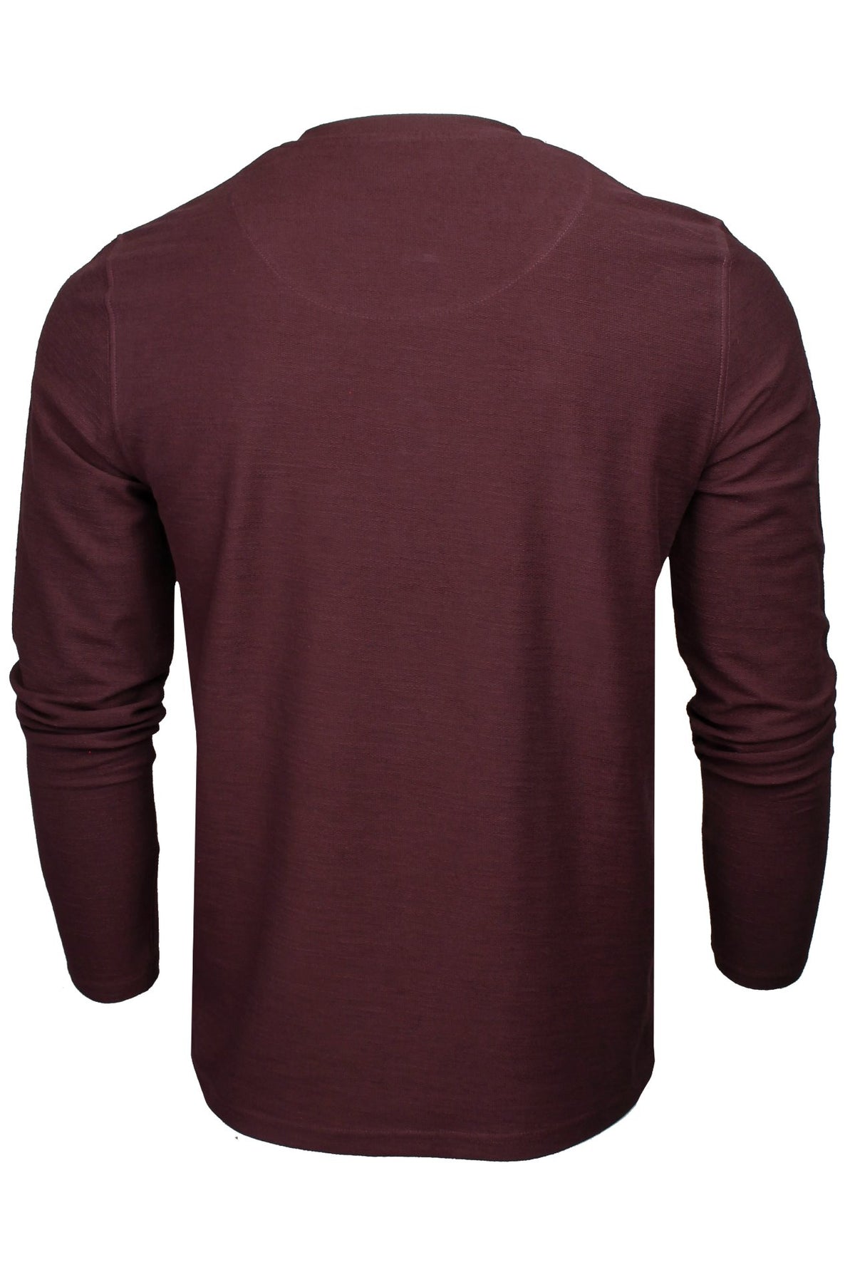 Xact Men's Collarless Grandad Henley T-Shirt, Long Sleeve, 100% Cotton, 200 GSM-3