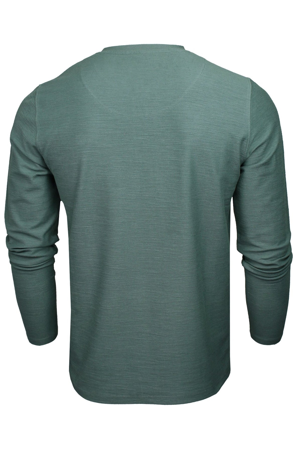 Xact Men's Collarless Grandad Henley T-Shirt, Long Sleeve, 100% Cotton, 200 GSM-3