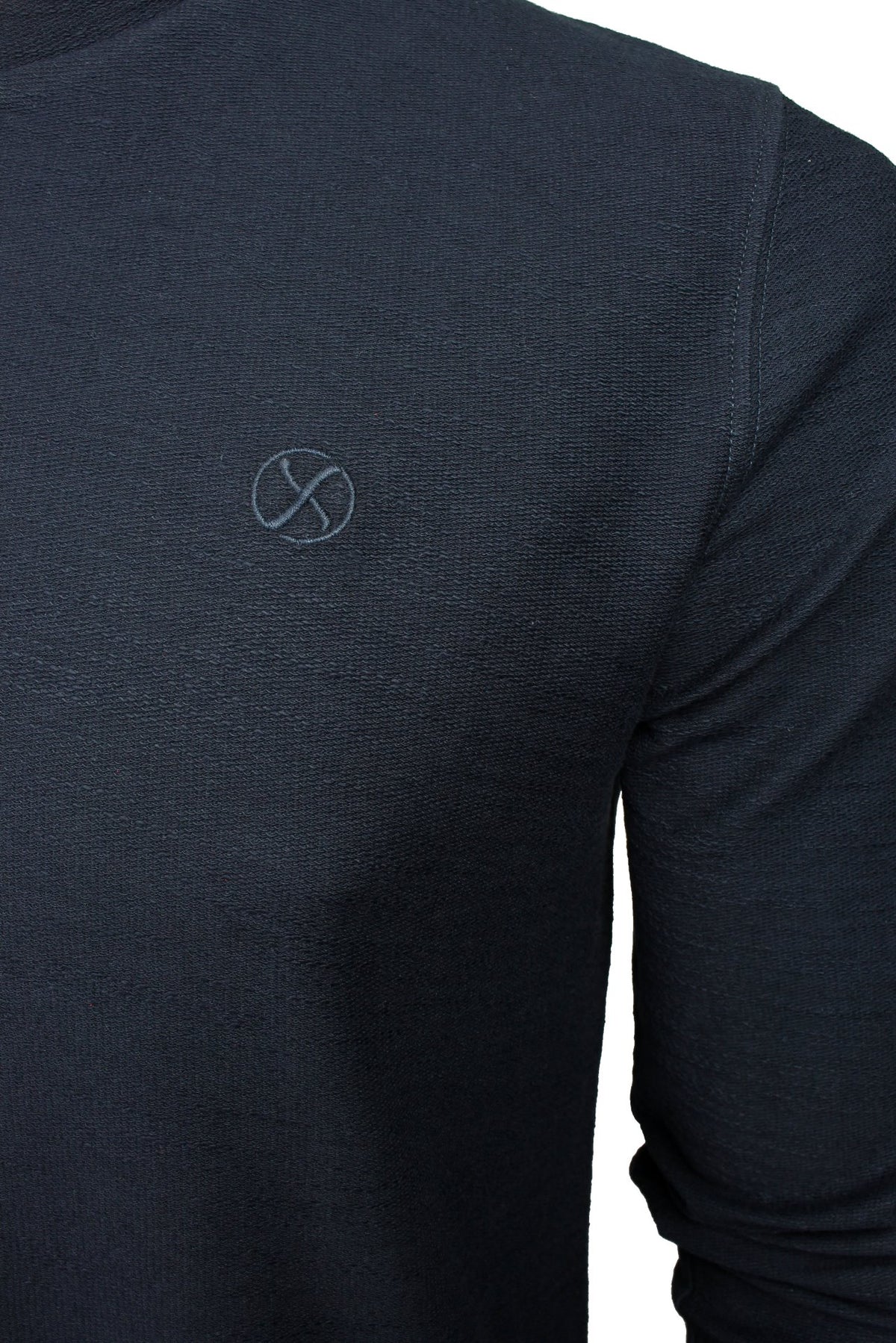Xact Men's Collarless Grandad Henley T-Shirt, Long Sleeve, 100% Cotton, 200 GSM-2