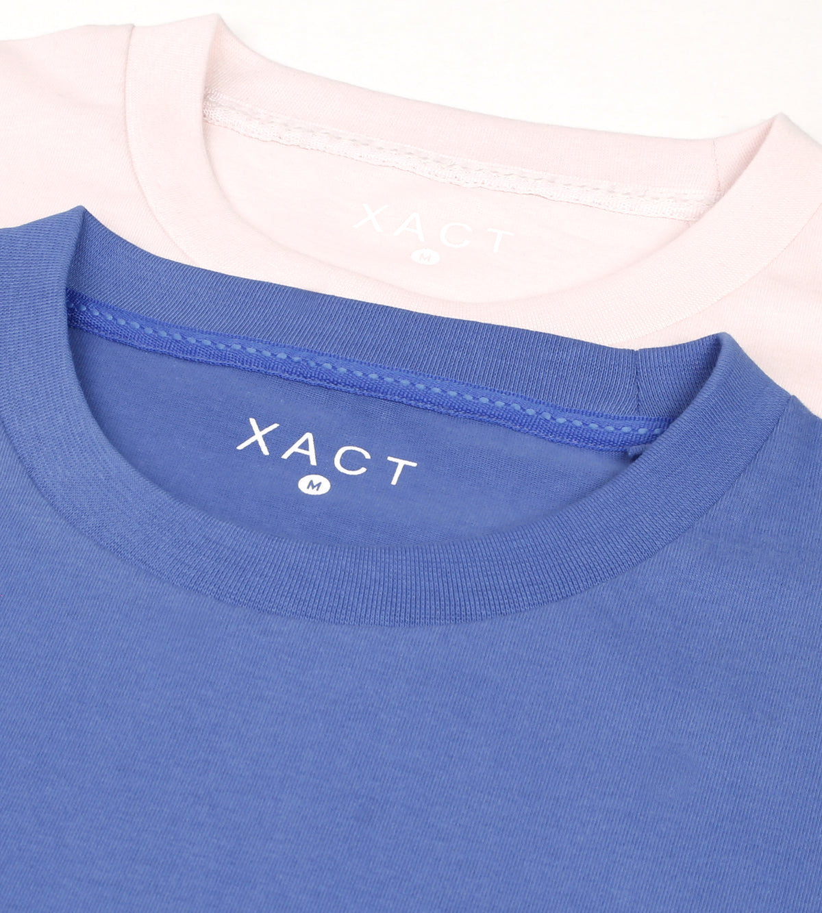 Xact Men's 2-Pack Premium Crew Neck T-Shirt, 200 GSM, 100% Cotton, Soft Touch Peached Finish, Short Sleeve-2