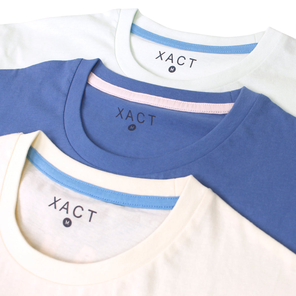 Xact Men's 3-Pack Printed Crew Neck T-Shirt, 100% Cotton, Short Sleeve-2
