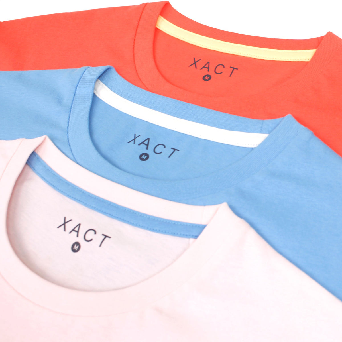 Xact Men's 3-Pack Printed Crew Neck T-Shirt, 100% Cotton, Short Sleeve-2
