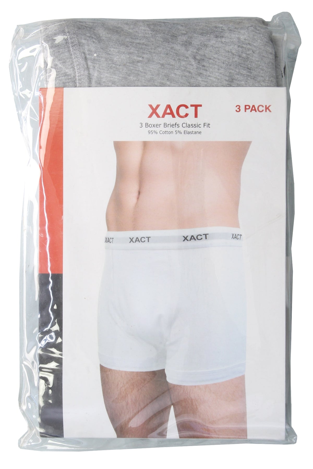 Xact Mens Cotton Stretch Boxer Shorts/ Trunks (3 Pack)-3