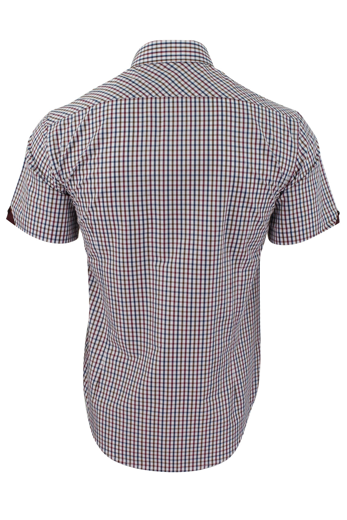 Xact Mens Check Shirt Short Sleeves-3