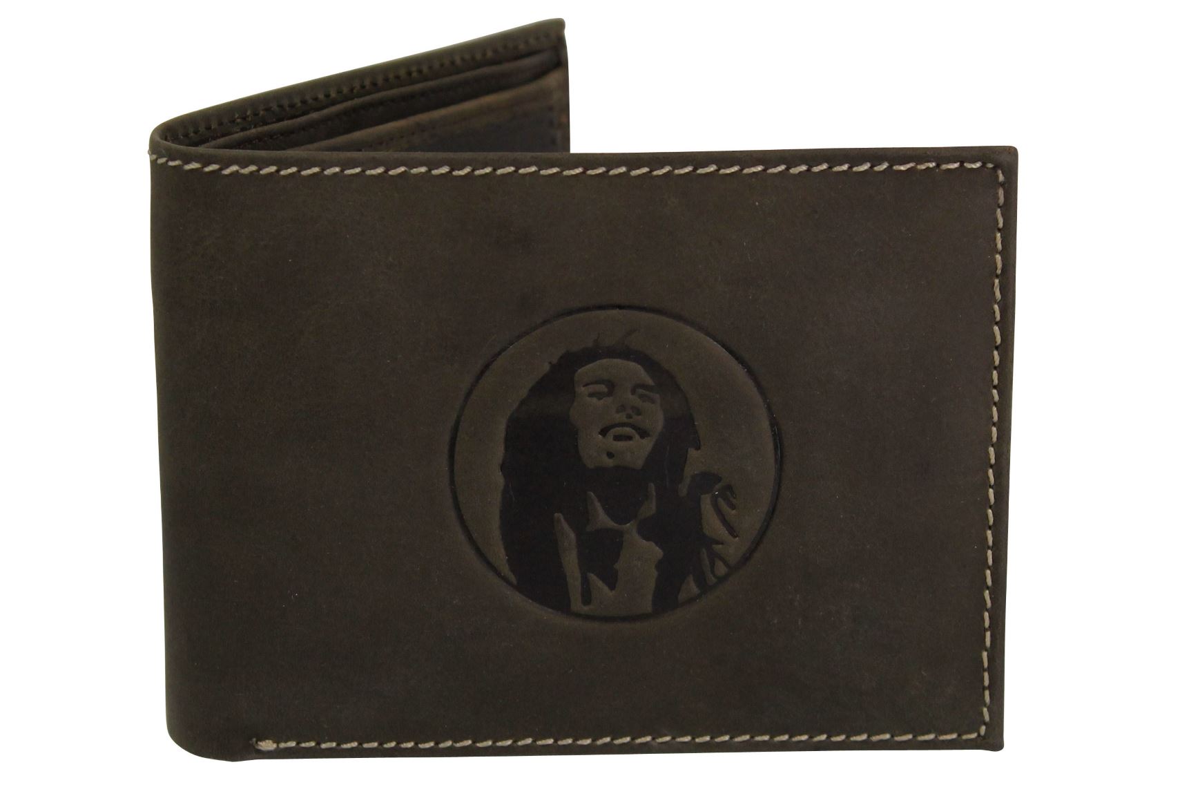 Mens Genuine Leather Wallet by Xact Clothing (Dark Khaki)-Main Image