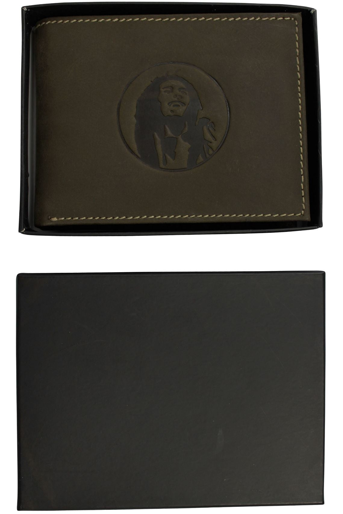 Mens Genuine Leather Wallet by Xact Clothing (Dark Khaki)-4