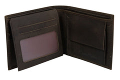 Mens Genuine Leather Wallet by Xact Clothing Embossed Hasta La Vista-2