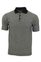 Mens Stripe Polo Shirt by Xact Clothing Short Sleeved-Main Image