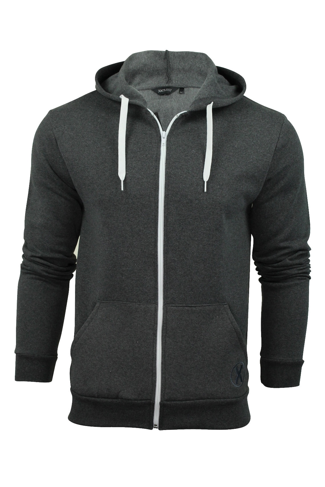 Mens Hoodie Sweat-Top by Xact Clothing Made in England (Charcoal)-Main Image