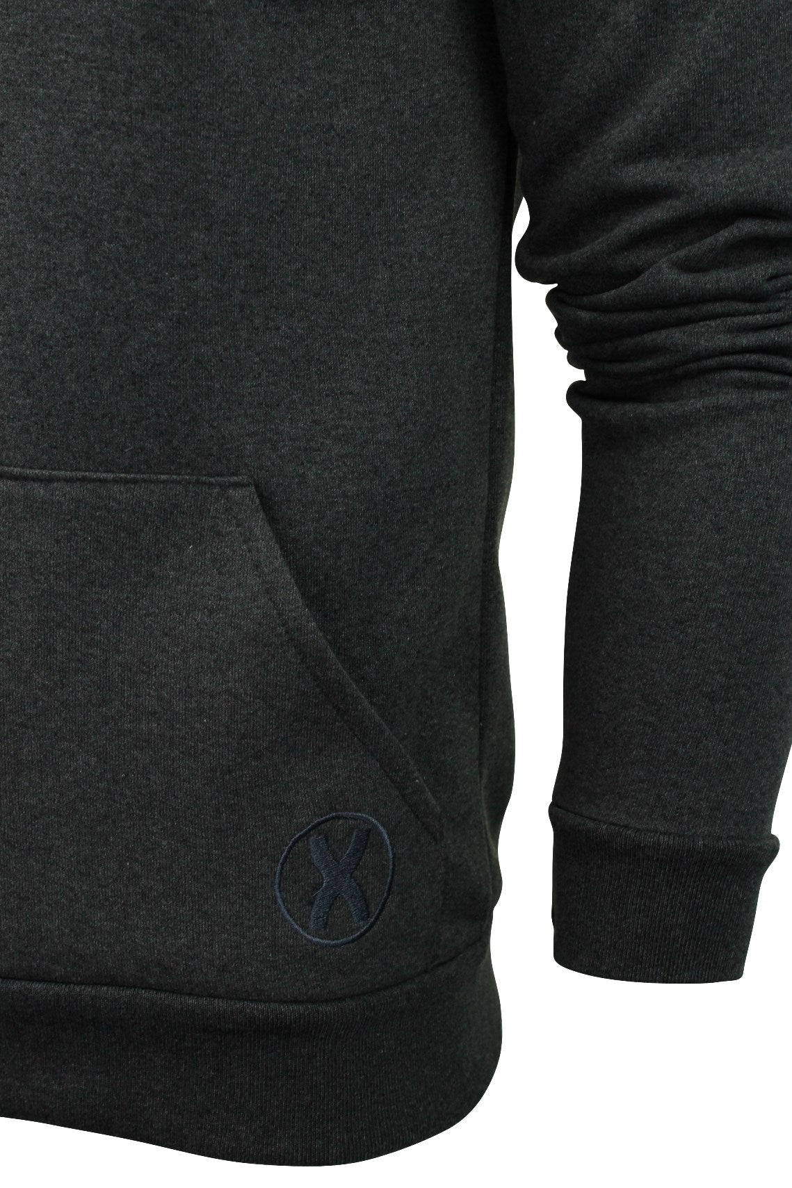 Mens Hoodie Sweat-Top by Xact Clothing Made in England (Charcoal)-2