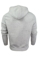 Mens Zip Through Hoodie Sweatshirt by Xact Fleece Back-3