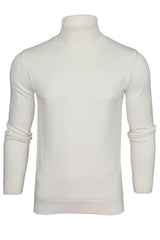 Xact Mens Roll Neck Jumper - 100% Cotton - Long Sleeved-Main Image