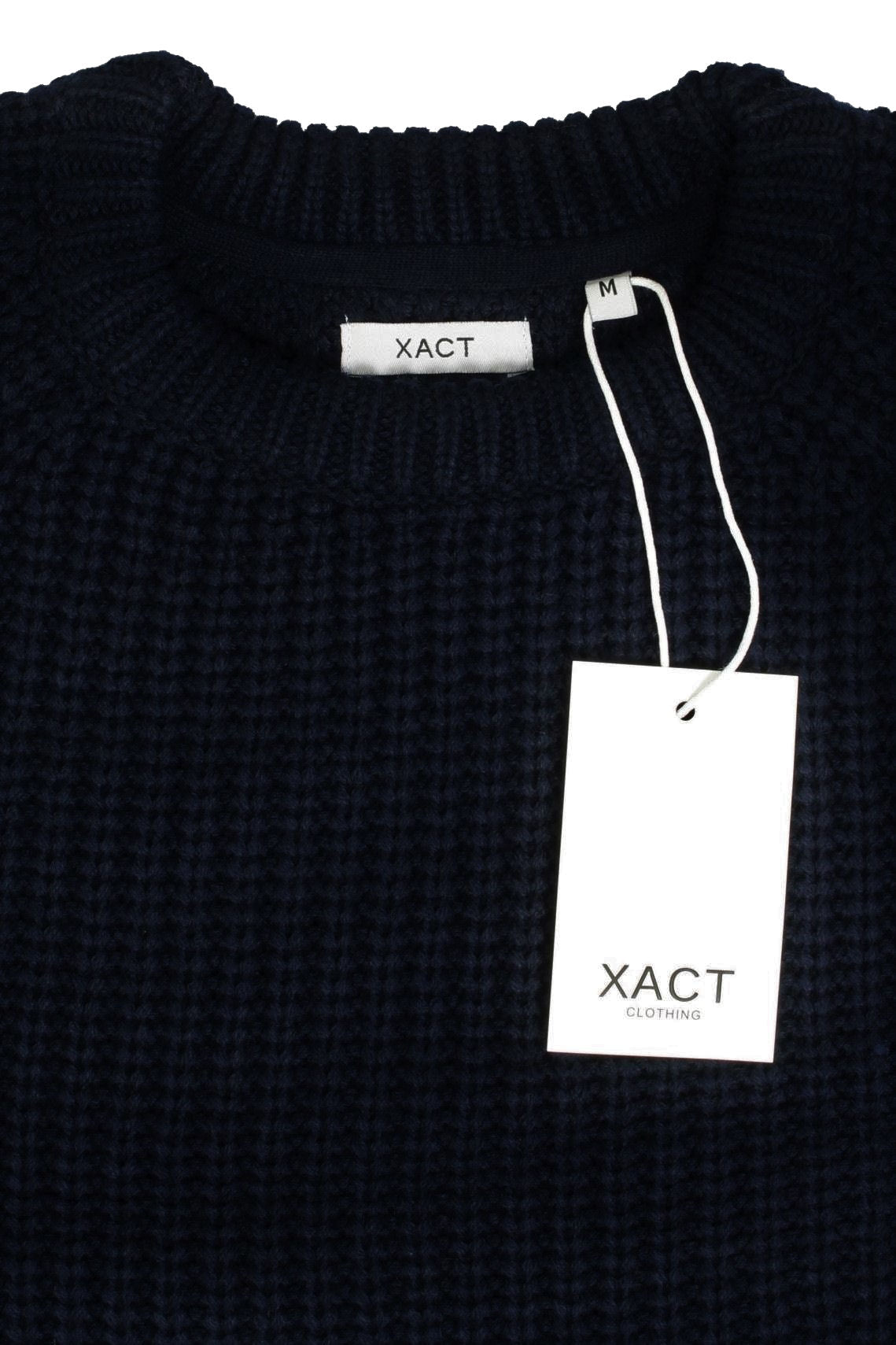 Mens Crew Neck Jumper by Xact Long Sleeved (Navy)-4
