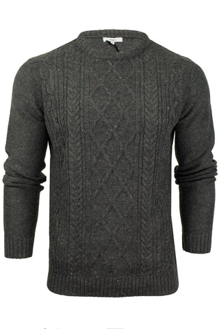 Xact Mens Crew Neck  Fishermans Jumper-Main Image