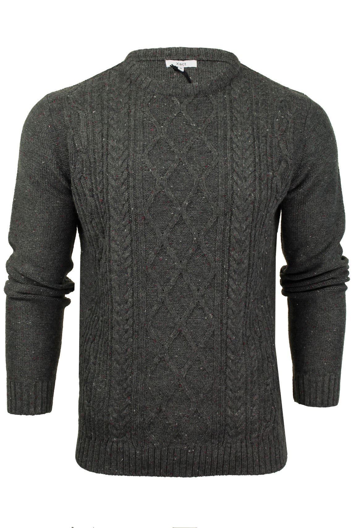 Xact Mens Crew Neck  Fishermans Jumper-2