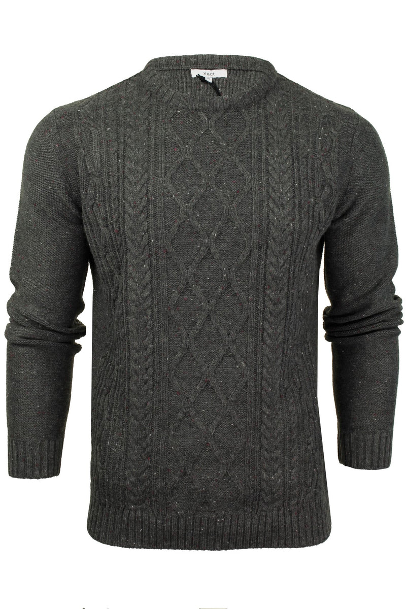 Xact Mens Crew Neck  Fishermans Jumper-2
