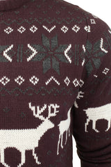 Mens Christmas Jumper Xmas / Reindeer Stag by Xact-2