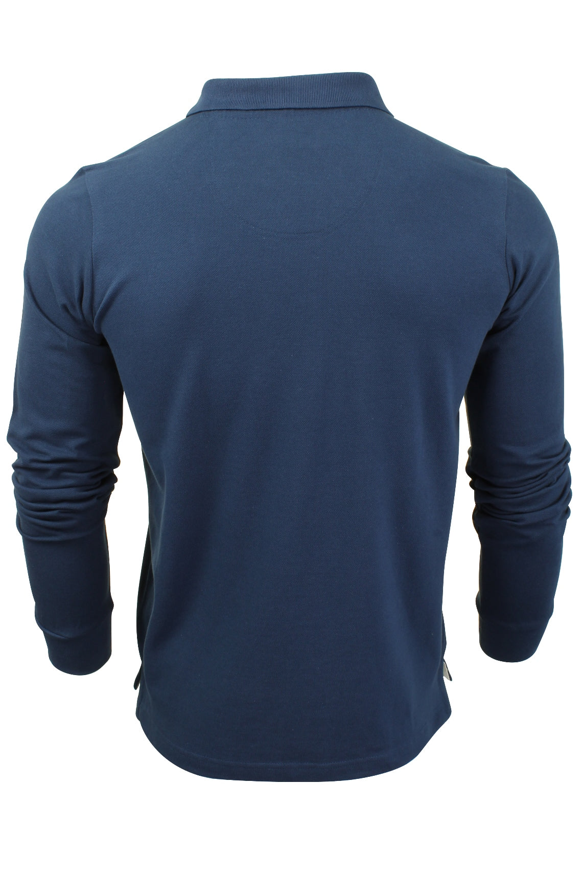 Xact Mens Polo Shirt Casual  Cotton Rich Pique polo Golf Long Sleeved-3