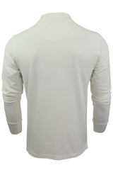 Mens Polo T-Shirt by Xact Long Sleeved (Ecru)-3