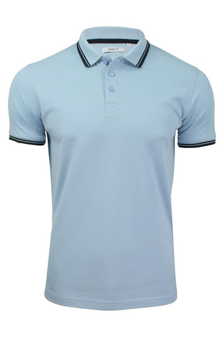 Xact Mens Beach Polo Short Sleeved  With Tipped collar-Main Image