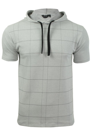 Mens Hoodie T-Shirt by Xact Short Sleeved (Grey Marl)-Main Image